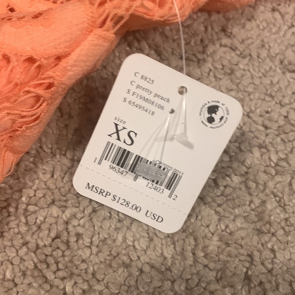 Free People Adella Crochet Floral Lace Ruffle Hem Dress - Picture 4 of 5